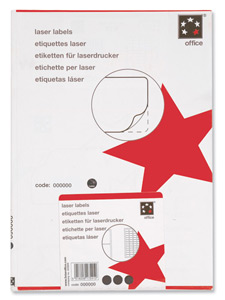 5 Star Addressing Labels Laser 21 per Sheet 63.5x38.1mm White [2100 Labels] Ident: 142A