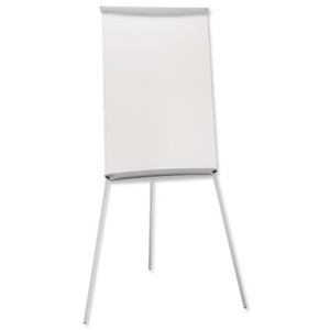 5 Star Flipchart Easel with W670xH990mm Board W700xD82xH1900mm Grey Trim