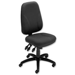 Trexus Intro Maxi Operator Chair Asynchronous High Back H590mm W530xD470xH480-610mm Charcoal Ident: 399C