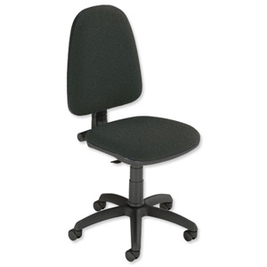 Trexus Office Operator Chair Permanent Contact High Back H500mm W460xD430xH460-580mm Charcoal Ident: 401A