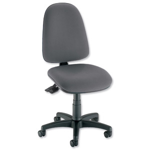 Trexus Office Operator Chair Asynchronous High Back H500mm W460xD430xH460-580mm Charcoal Ident: 401B