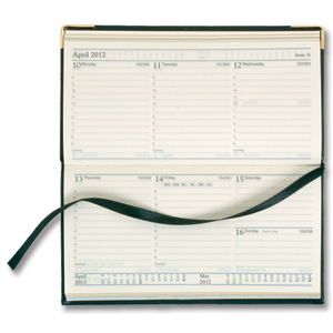 Collins 2012 Classic Desk Diary Slim Week to View Portrait A5 Black Ref CAPV