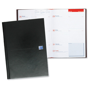 Oxford 2012 Classic Diary Casebound 90gsm Week to View A4 Ref D40053