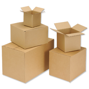 Packing Carton Single Wall Strong Flat Packed 127x127x127mm [Pack 25] Ident: 150A