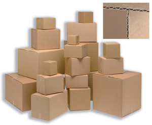 Packing Carton Single Wall Strong Flat Packed 229x222x171mm [Pack 25]