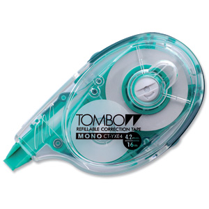 Tombow Refillable Correction Tape Easy-write Extra Long 4mmx16m Ref CT-YXE4 Ident: 113I