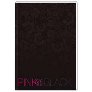 Oxford Pink and Black Book Casebound Ruled 192pp 90gsm A4 Black Ref 100080495 [Pack 5] Ident: 30C
