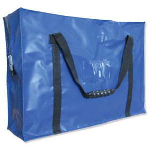 Versapak Secure Tough Durable Holdall Blue Web Carry Handles W508xD152xH356mm Ref CCBX2 BLS Ident: 161A