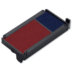 Trodat Replacement Ink Pad 649122 Red/Blue Ref 83541 [Pack 2] Ident: 345A