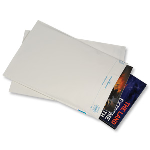 PostSafe SuperStrong Envelopes Polythene White Opaque D4 W260xH380mm Peel and Seal Ref PW60 [Pack 100] Ident: 127A
