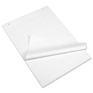 Flipchart Pad Recycled Perforated 55gsm 40 Sheets A1 White [Pack 5] Ident: 281E