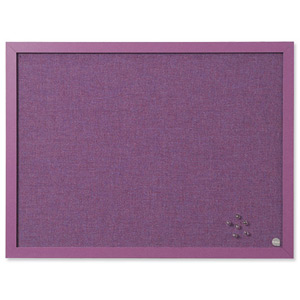 BiSilque Notice Board Framed W600xH450 Lavender Ref FB0469608 Ident: 268D