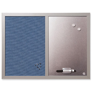 BiSilque Combination Notice and Magnetic Board W600xH450mm Bluebell Ref MX04429608 Ident: 268C