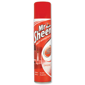 Mr Sheen Furniture Polish Aerosol Spray 4 in 1 Multi Surface 300ml Ref 81388 Ident: 589B