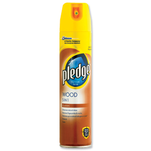 Pledge Wood 5 in 1 Classic Furniture Polish Aerosol Spray 300ml Ref 97974 Ident: 589B