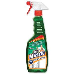 Mr Muscle Window and Glass Cleaner Spray Bottle 5 in 1 500ml Ref 88715 Ident: 589C
