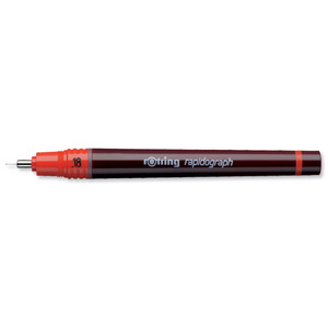 Rotring Rapidograph Pen for Precise Line Width to ISO 128 and ISO 3098/1 0.18mm Nib Ref S0203150