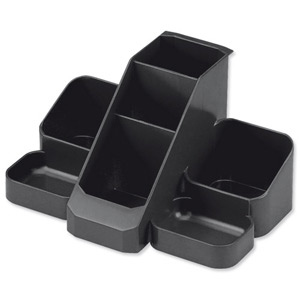 Avery Basics Desk Tidy 7 Compartments W164xD116xH85mm Black Ref 1137BLK Ident: 326I