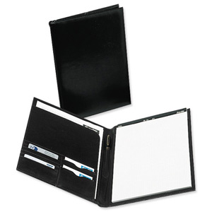 Pierre Noble Writing Case with Pad A4 Leather-look Black Ref 640010