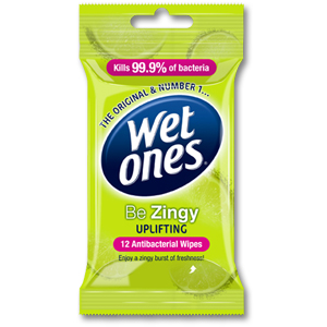 Wet Ones Be Zingy Anti-Bacterial Wipes Cleansing Ref X5642750