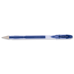 Uni-ball SigNo UM120 Gel Rollerball Pen 0.7mm Tip 0.5mm Line Blue Ref 9001181 [Pack 12] Ident: 70F