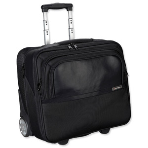 Lightpak Executive Trolley with Detachable Laptop Sleeve Nylon Capacity 17in Black Ref 46101