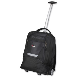 Lightpak Master Laptop Backpack with Trolley Nylon Capacity 15.4in Black Ref 46005 Ident: 770C