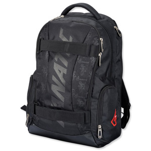 Fanatic Hawk Laptop Backpack Padded Nylon Capacity 17in Black Ref 24603 Ident: 771C