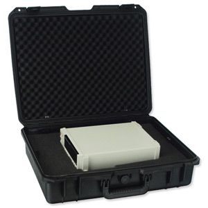 JSA Protector Case ABS with Perforated Foam Padding and Shoulder Strap 2 Locks Medium Black Ref 45311