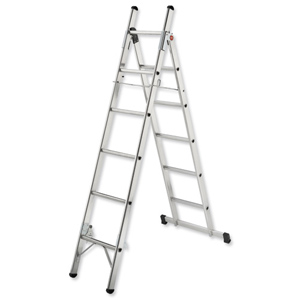 Convertible Household Ladder 3 Way 5 Tread Capacity 150kg 5.4kg