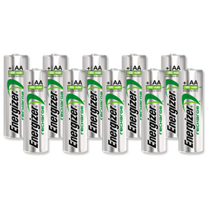 Energizer Battery Rechargeable NiMH Capacity 2000mAh HR6 1.2V AA Ref 634354 [Pack 10] Ident: 646A