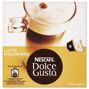 Nescafe Latte for Nescafe Dolce Gusto Machine 24 Drinks Ref 12019858 [Packed 48] Ident: 617B