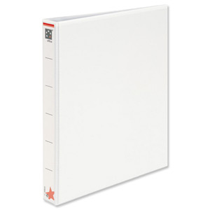 5 Star Presentation Ring Binder PVC 4 D-Ring 25mm Size A4 White [Pack 5]