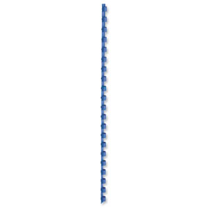 5 Star Binding Combs Plastic 21 Ring 55 Sheets A4 8mm Blue [Pack 100] Ident: 706A
