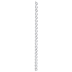 5 Star Binding Combs Plastic 21 Ring 110 Sheets A4 12mm White [Pack 100]