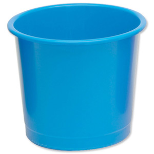 5 Star Waste Bin Polypropylene 14 Litres D304xH254mm Blue Ident: 327F