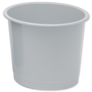 5 Star Waste Bin Polypropylene 14 Litres D304xH254mm Grey