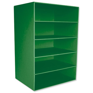 Intensive File Store Recycled Card for 5 Drawers or Magazine Files Green Ref AbyFStrGrn [Pack 2]
