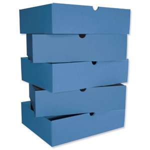 Intensive File Drawer Recycled Card for File Store Blue Ref AbyFlDrwrBl [Pack 5]
