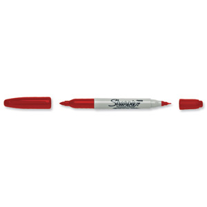 Sharpie Twin Tip Marker Red Ref S0811110 [Pack 12] Ident: 92B