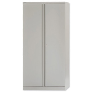 Bisley Cupboard Steel High 2-Door W914xD457xH1806mm Grey Ref A722W00-73