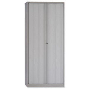 Bisley Tambour Cupboard Steel Side-opening W1000xD470xH2229mm Grey Ref AST87W-73 Ident: 466A