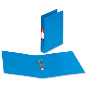 5 Star Ring Binder PVC 2 O-Ring Size 25mm A4 Blue [Pack 10]