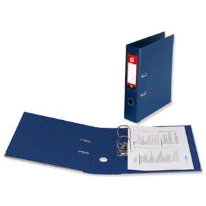 5 Star Lever Arch File PVC Spine 70mm A4 Blue [Pack 10]