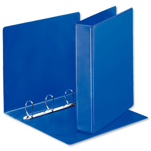 Esselte Presentation Ring Binder Polypropylene 4 D-Ring 40mm A4 Blue Ref 49762 [Pack 10]