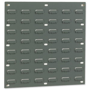 Louvred Panel Double Indented W457xH438mm Grey [Pack 2] Ident: 180B