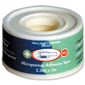 Wallace Cameron Micropore Tape for Securing Dressing Pads W25mmxL5m Ref 2005020 Ident: 536A