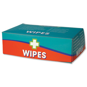 Wallace Cameron Wipes Alcohol Free for all First-Aid Kits Ref 1602014 [Pack 100]