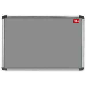 Nobo Euro Plus Tuffboard Noticeboard with Fixings W1226xH918mm Grey Ref 31133494 Ident: 272A