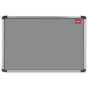 Nobo Euro Plus Tuffboard Noticeboard with Fixings W1226xH918mm Grey Ref 31133494